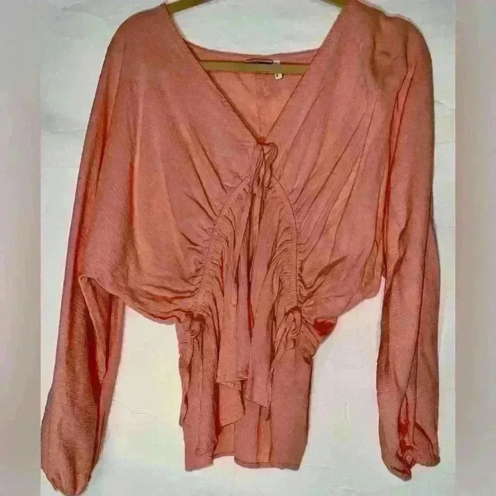 ASOS DESIGN long sleeve blouse with elastic detail Size 12T